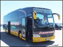 Mercedes Travego von Zimmermann aus Deutschland im Stadthafen Sassnitz am 15.06.2014