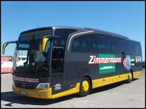 Mercedes Travego von Zimmermann aus Deutschland im Stadthafen Sassnitz am 15.06.2014