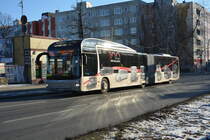 Am 22.01.2016 fährt M-AN 4056 auf der Linie TXL zum Flughafen Tegel. Aufgenommen wurde ein MAN Lion's City GL / S-Bahnhof Beusselstraße.
