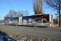Am 22.01.2016 fährt M-AN 4056 auf der Linie TXL zum Flughafen Tegel. Aufgenommen wurde ein MAN Lion's City GL / S-Bahnhof Beusselstraße.
