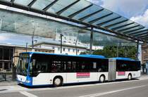 Stadtbus Heilbronn / Heilbronner Hohenloher Haller Nahverkehr GmbH (HNV): Mercedes-Benz Citaro Facelift G der SWH (Stadtwerke Heilbronn GmbH) - Wagen 47, aufgenommen im Juli 2016 am Hauptbahnhof in Heilbronn.