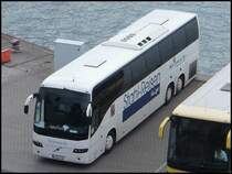 Volvo 9700 von Schermuly aus Deutschland im Stadthafen Sassnitz am 21.06.2014