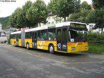 Mercedes O405GN2 Nr. 048 am 29.7.08 beim Bahnhof Langnau-Gattikon. Fr den Bahnersatz der SZU-Strecke Sihlau-Sihlwald wurden zwei Postautos bentigt. Der 048 war als Dispobus beim Bhf. Langnau-Gattikon abgestellt.