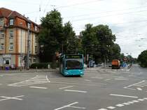 VGF/ICB (In der City Bus) Mercedes Benz Citaro 2 G 421 als SEV auf der Linie U5 am 27.07.16 in Frankfurt am Main