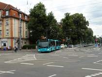 VGF/ICB (In der City Bus) Mercedes Benz Citaro 2 G 417 als SEV auf der Linie U5 am 27.07.16 in Frankfurt am Main