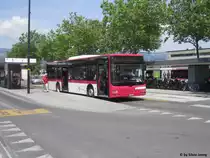 travys VD 550 345 (MAN A21 Lion's City) am 8.7.2016 beim Bhf. Yverdon-les-Bains