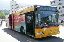 Citaro auf der Linie 1 des Ortsbus Brig-Glis, die letzte Woche noch im Einsatz, am 29.7.16 auf dem Bhf Brig.