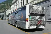 Citaro auf der Linie 1 des Ortsbus Brig-Glis, die letzte Woche noch im Einsatz, am 29.7.16 auf dem Bhf Brig.