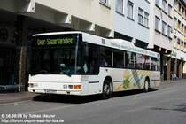 16.08.08: Alles Gute zum 10-jhrigen! Dieser Wagen, WND-SD 9, der Firma Dieter Schmidt wurde im Jahr 1998 in Dienst gestellt. Abgelichtet habe ich den MAN N 363 in Neunkirchen an der Haltestelle Stummdenkmal whrend einer Pause.