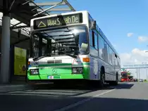 Stadtwerke Aschaffenburg Mercedes Benz O405N Wagen 142 Downside am 01.08.16 am Hauptbahnhof