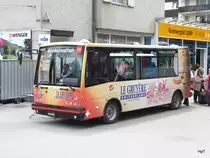 Ortsbus Zermatt - Vetter Nr.14  VS  351591 unterwegs auf der Roten Linie in Zermatt am 23.07.2016