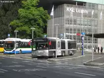 AAGR Nr. 10 (Solaris Urbino 18) am 22.7.2016 beim Bhf. Luzern