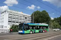 Stadtbus Heilbronn / Heilbronner Hohenloher Haller Nahverkehr GmbH (HNV): Mercedes-Benz Citaro C2 LE der SWH (Stadtwerke Heilbronn GmbH) - Wagen 89, aufgenommen im Juli 2016 im Stadtgebiet von Heilbronn.