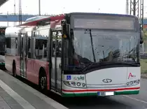 Stadtwerke Aschaffenburg Solaris Urbino 12 Wagen 165 am 01.08.16 am Hauptbahnhof