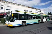 Stadtbus Mainz: Mercedes-Benz Citaro G von Autobus Sippel GmbH, aufgenommen im Juli 2016 in Mainz-Bretzenheim.