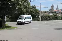 tl/MSA Nr. 037 (Mercedes Sprinter) am 31.7.2016 beim Montbenon. 