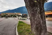 Ein Temsa Tourmalin von POSTBUS fährt in die Haltestelle Spittal-Millstättersee Bf/Bbf ein. Unterwegs war der Bus auf der Kfl. 5108 (Winklern i. M. Busterminal - Spittal-Millstättersee Bf/Bbf, Bussteig 1). Auf Grund eines Anlasses konnte dieser Kurs jedoch erst ab Winklern im Mölltal Reintal	verkehren.
Links ist noch ein MAN Lion´s City zusehen, dieser einige Minuten später als Kfl. 5171 nach Villach Hbf (Busbahnhof) startete. 
Aufgenommen am 5.8.2016.

