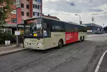 Ein für die Wiener Städtische werbender Mercedes-Benz Integro von POSTBUS, beim Fahrgäste aufnehmen an der Haltestelle Spittal-Millstättersee Bf/Bbf.
Unterwegs war der Bus auf der Kfl. 5140 (Spittal-Millstättersee Bf/Bbf, Bussteig 6 - Radenthein Postamt)
Aufgenommen am 5.8.2016.
