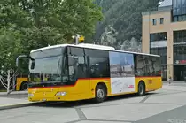 Mercedes Citaro der Post, auf der Linie 104, bedient die Haltestelle beim Bahnhof Interlaken West. Die Aufnahme stammt vom 23.07.2016.