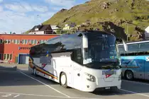 VDL Futura von Eurobus Knecht aus der Schweiz auf dem Busparkplatz in Honningsvag, Norwegen. Aufgenommen am 22. Juli 2016
