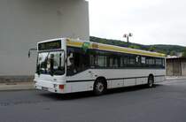 Bus Aue / Bus Erzgebirge: MAN EL der RVE (Regionalverkehr Erzgebirge GmbH), aufgenommen im August 2016 am Bahnhof von Aue (Sachsen).