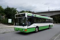 Bus Aue / Bus Erzgebirge: MAN EL der RVE (Regionalverkehr Erzgebirge GmbH), aufgenommen im August 2016 am Bahnhof von Aue (Sachsen).