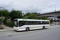 Bus Aue / Bus Erzgebirge: MAN EL der RVE (Regionalverkehr Erzgebirge GmbH), aufgenommen im August 2016 am Bahnhof von Aue (Sachsen).