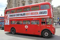 Ein ACE Routemaster beim Trafalger Squere,  Stagecoach London. 28.06.2015.