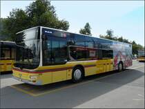 Dieser STI MAN Niederflurbus Lion's City stand am 04.08.08 in der Nhe des Bahnhofs von Thun. (Jeanny)