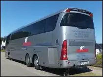Scania Irizar von Franke-Reisen aus Deutschland im Gewerbegebiet Sassnitz am 25.06.2014