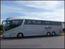 Scania Irizar von Franke-Reisen aus Deutschland im Gewerbegebiet Sassnitz am 25.06.2014