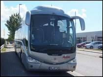 Scania Irizar von Franke-Reisen aus Deutschland im Gewerbegebiet Sassnitz am 25.06.2014