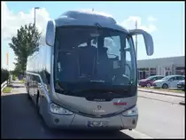 Scania Irizar von Franke-Reisen aus Deutschland im Gewerbegebiet Sassnitz am 25.06.2014