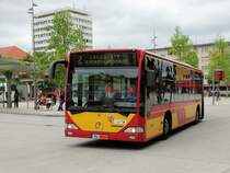 HSB Mercedes Benz Citaro 1 G Wagen 74 am 22.08.16 in Hanau Freiheitsplatz