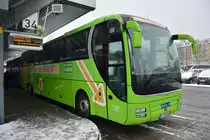 Am 23.01.2016 steht BT-WU 8000 am ZOB in Berlin. Aufgenommen wurde ein MAN Lion's Coach.
