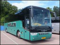 Van Hool TX16 von Ghielen aus den Niederlanden im Stadthafen Sassnitz am 26.06.2014