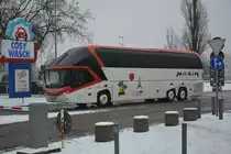 Am 23.01.2016 erreicht dieser Neoplan Starliner (GV-9000AD) sein Zwischenziel Berlin.
