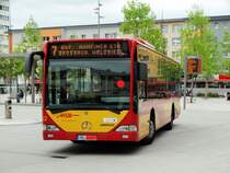 HSB Mercedes Benz Citaro 1 Wagen 42 am 22.08.16 in Hanau Freiheitsplatz