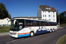 Bus Eisenach / Verkehrsgesellschaft Wartburgkreis mbH (VGW): Setra S 419 UL der KVG Eisenach, eingesetzt im Überlandverkehr. Aufgenommen im August 2016 im Stadtgebiet von Eisenach.