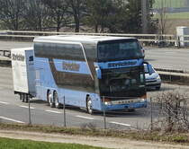 Setra 431 DT Strickler, prés de Berne printemps 2016