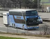 Setra 431 DT Strickler, prés de Berne printemps 2016