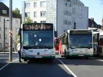 Stadtwerke Aschaffenburg Mercedes Benz Citaro 2 Wagen 179 und Citaro 1 Wagen 155 am 22.09.16 am Hauptbahnhof