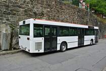 MGB Bahnersatz Andermatt-G�schenen infolge Entgleisung in der Sch�llenen: MB 405N ex. BSU Nr. 63, dieser Wagen ist sonst in Airolo f�r Milit�rtransporte stationiert, G�schenen, 11.09.2016.