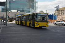 Am 14.05.2016 fährt B-V 4450 auf der Linie M49. Aufgenommen wurde ein Scania Citywide / Berlin Zoologischer Garten.
