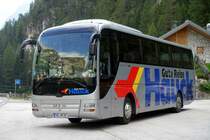 MAN Lion's Coach  Hauck , bei Cortina d'Ampezzo/Dolomiten 07.09.2016