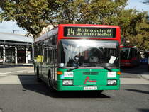 Stadtwerke Aschaffenburg Mercedes Benz O405N Wagen 138 am 22.09.16 am Hbf