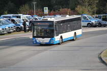 MAN Niederflurbus 3.Generation(Lion's City)stand als Linie 49 von Rostock Hauptbahnhof/S�d nach Rostock-Seehafen F�hre vor dem Hautpbahnhof