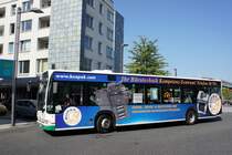 Stadtbus Aschaffenburg / Verkehrsgemeinschaft am Bayerischen Untermain (VAB): Mercedes-Benz Citaro der Stadtwerke Aschaffenburg Verkehrs-GmbH (STWAB), aufgenommen im September 2016 in der Nähe vom Hauptbahnhof in Aschaffenburg.