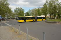 Am 14.05.2016 fährt B-V 4518 auf der Linie M49 nach Staaken. Aufgenommen wurde ein Scania Citywide / Messedamm, Zob Berlin.
