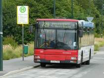 24.08.08,MAN der Rheinbahn Nr.7301 an der Haltestelle D-Flughafen Bahnhof.